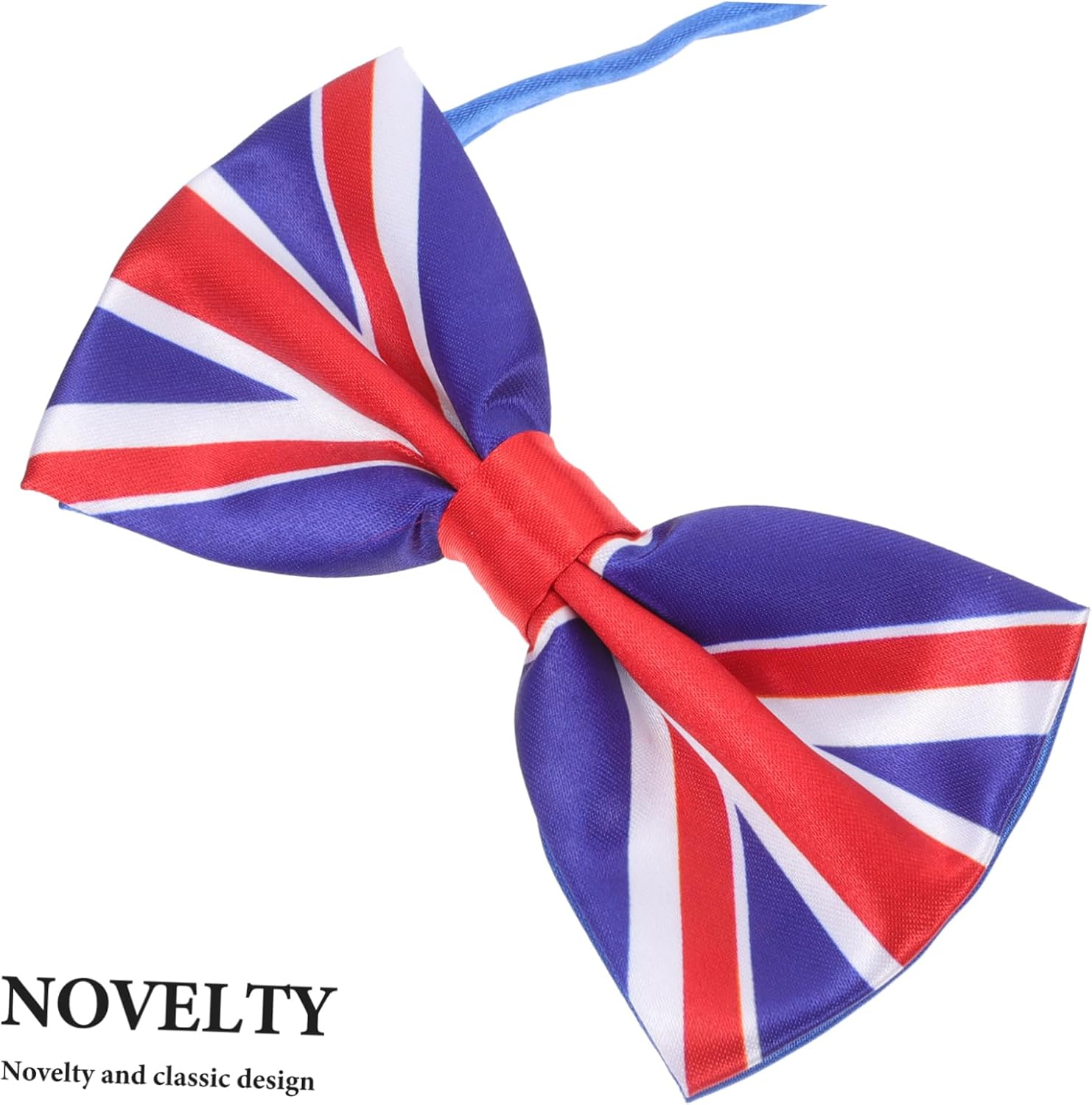Ipetboom Patriotic Bow Tie Men's Suit Uk Flag Bowknot Novelty Tie for Formal Occasions
