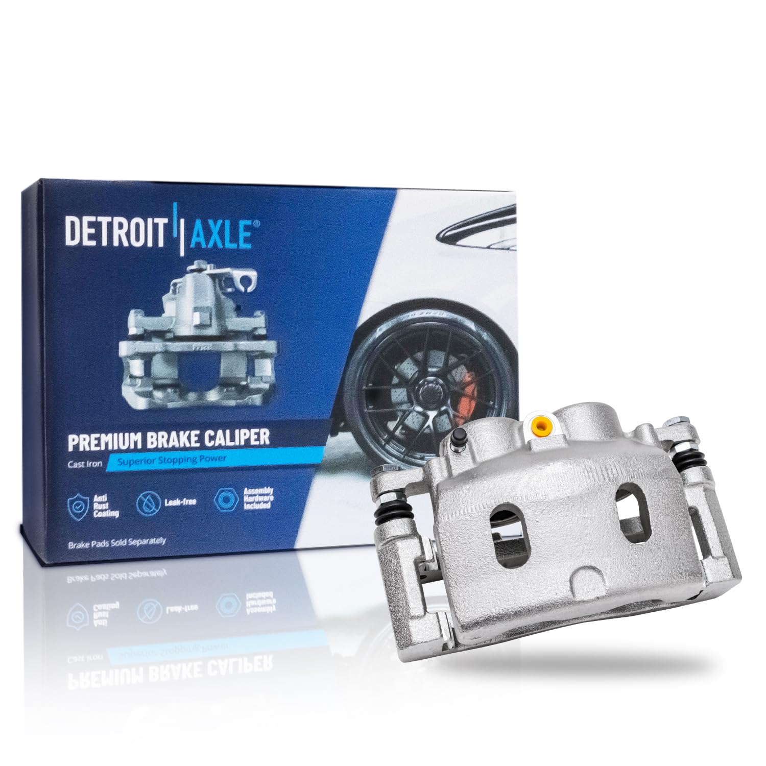 Detroit Axle - Front Left Brake Caliper for 2008-2018 Chevy Silverado 1500