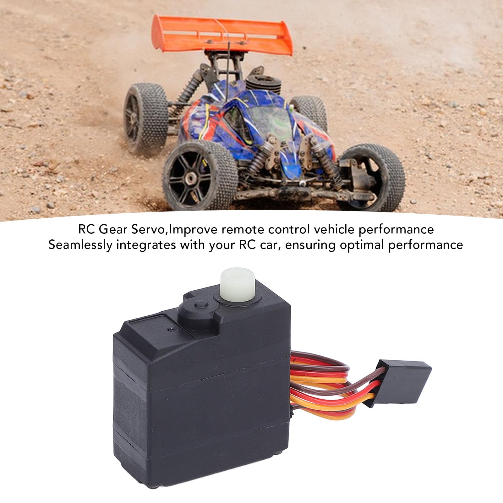 Serwo RC, 3-liniowe Serwomotory o Wysokim Momencie Obrotowym 6315, Wodoodporne Serwo Sterujące z metalową przekładnią 17G dla SCY 16101PRO 16102PRO 16201PRO, Cyfrowe Serwo Kąta