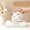 Yalikop 3 Eslabones Decorativos de Madera Nudo Rústico para Estante y Mesa, Blanco | Cadena Tallada a Mano, Nudo Boho Decorativo para Mesa de Café y Estantería, Acentos Rústicos Modernos para Sala y Recámara 3