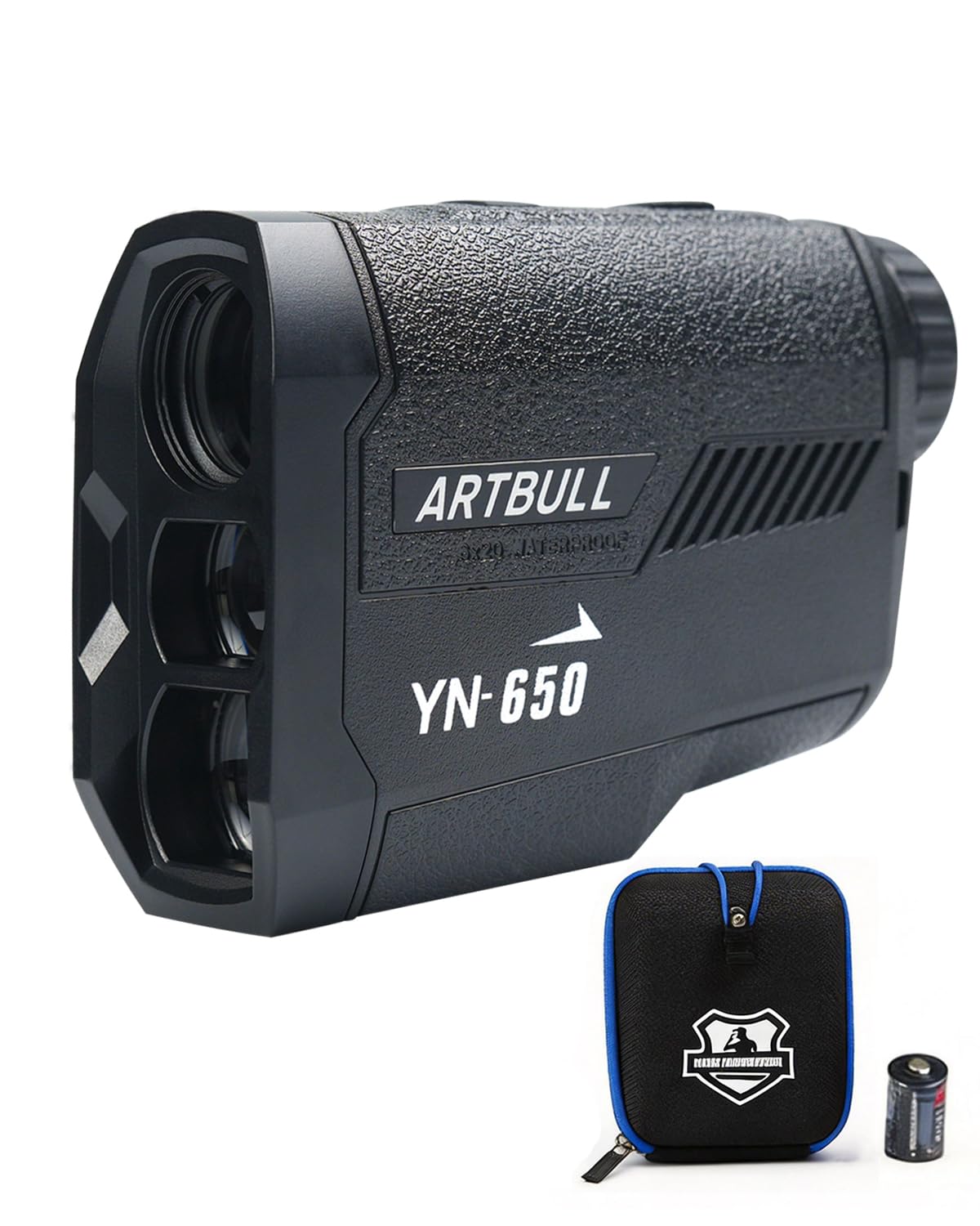 Artbull, telemetro da golf e caccia, 600 m, ingrandimento 6x, con scansione e pendenza, telemetro laser con acquisizione rapida, blocco bandiera, impermeabile IPX4, per cacciatori all'aperto