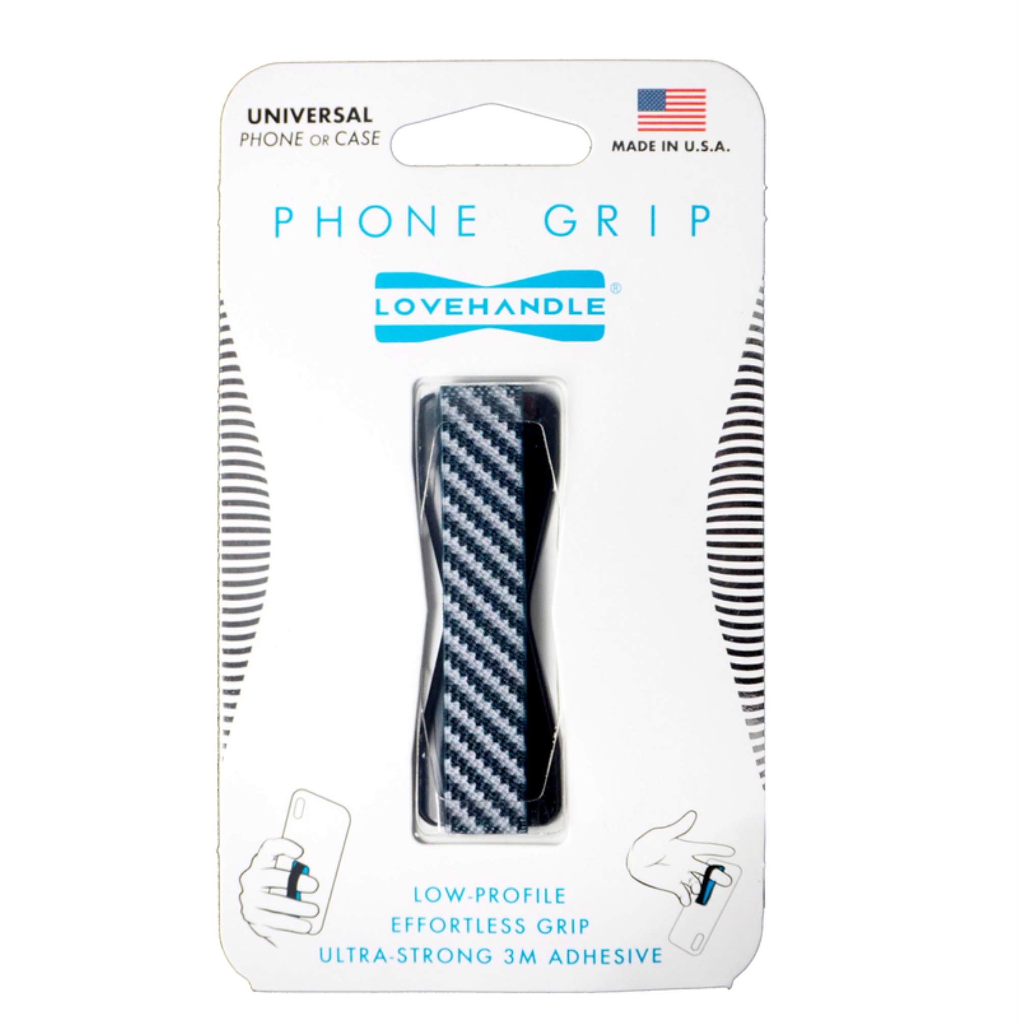 LoveHandle Phone Grip - Carbon Fiber