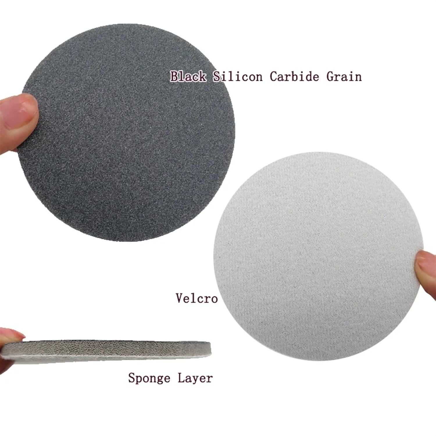 12Pcs/Set Sponge Sandpaper 5Inch Sanding Disc 125mm Hook Loop 300-3000 Grit Wet Dry(500-600 Grit)
