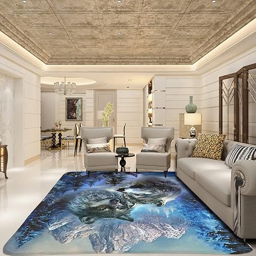 Miniatura 3 de Wolf Carpets - Tapete para piso, para interiores y exteriores, lavable, para jardín, oficina, puerta, cocina, comedor, sala de estar, baño, alfombra