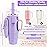 Water Bottle Carrier Bag with Phone Pocket Compatible with Stanley/Meoky 40 oz Tumbler with Handle,Water Bottle Holder Pouch with Adjustable Strap Compatible with Stanley Cup Accessories,Purple