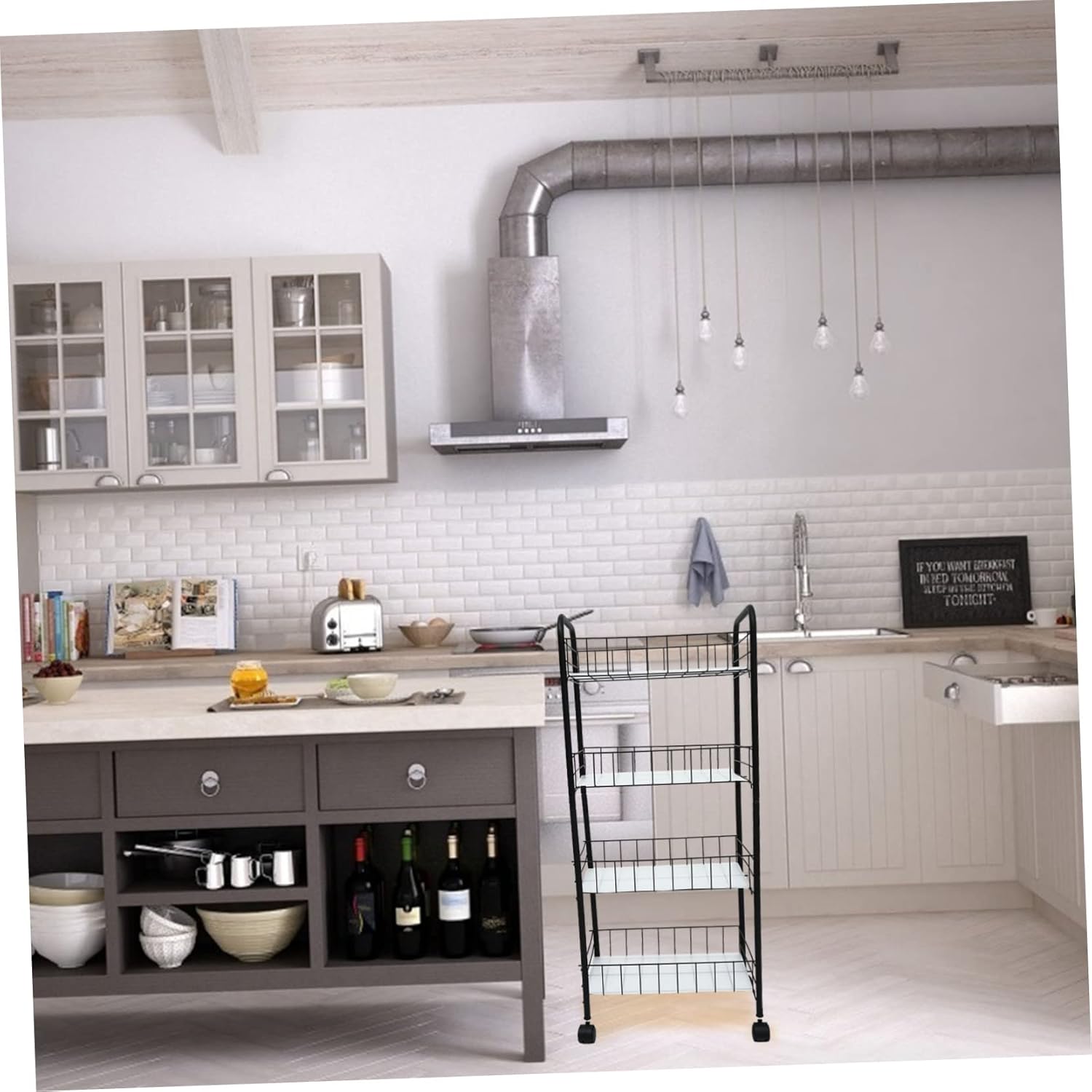 MERRYHAPY Bathroom Shelves Wall Mounted Floating Shelf Cabinet Organizer Storage Rack Home Movable Rack