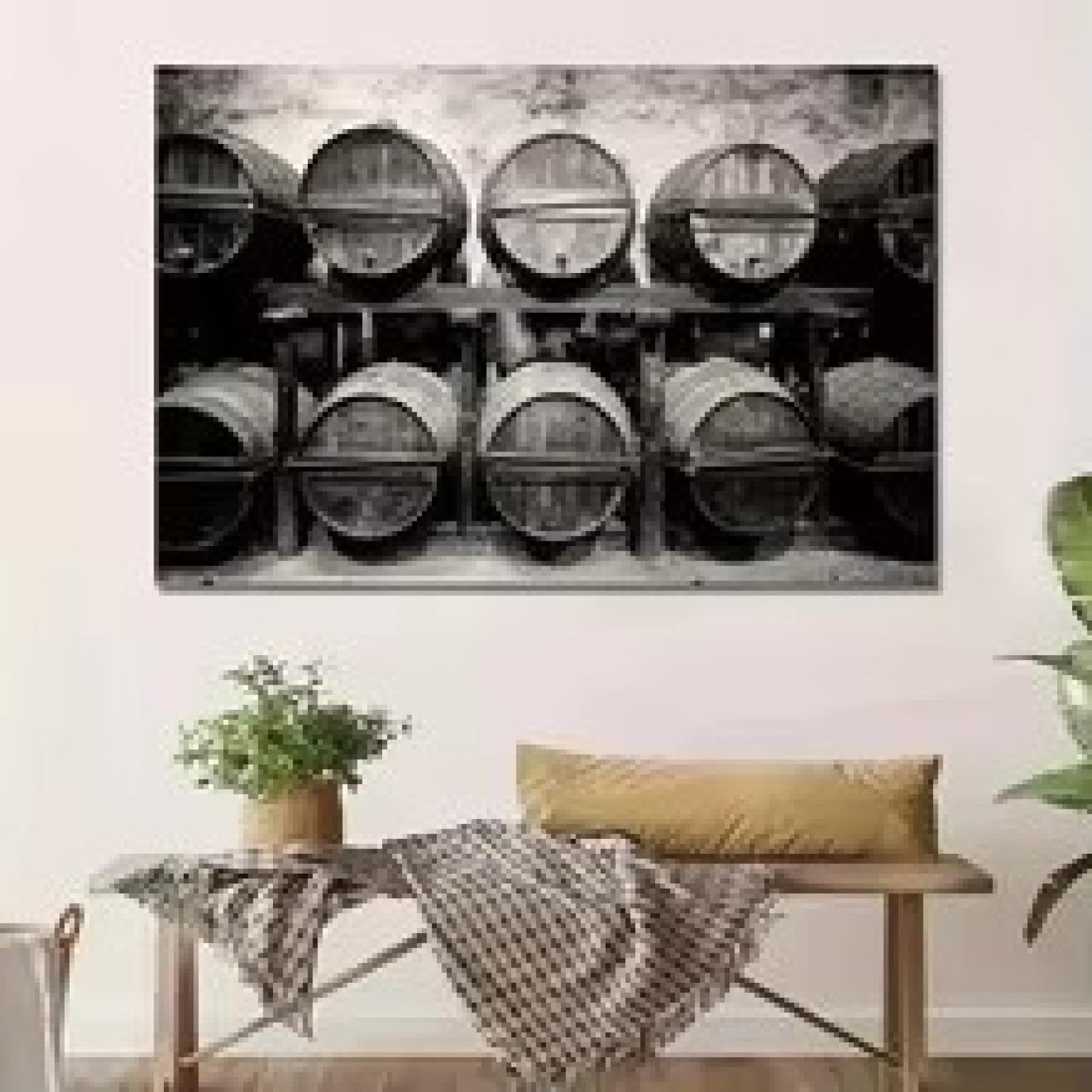 Impression moderne de cave à vin sur toile encadrée 21x30 - 8