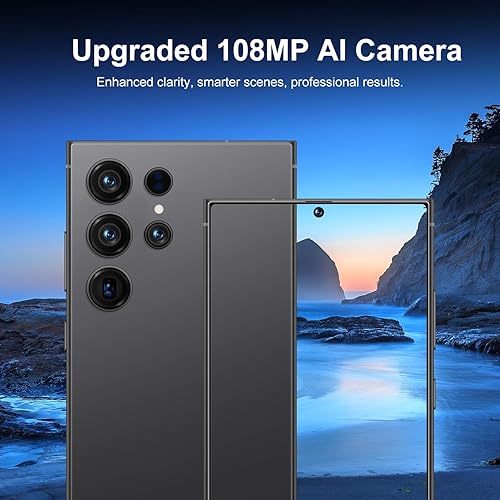 Miniatura 5 de I24 Ultra 5G - Teléfono inteligente desbloqueado, bolígrafo integrado, batería de 6800 mAh, pantalla HD de 6.8 pulgadas, Android 13, 8 GB de RAM +