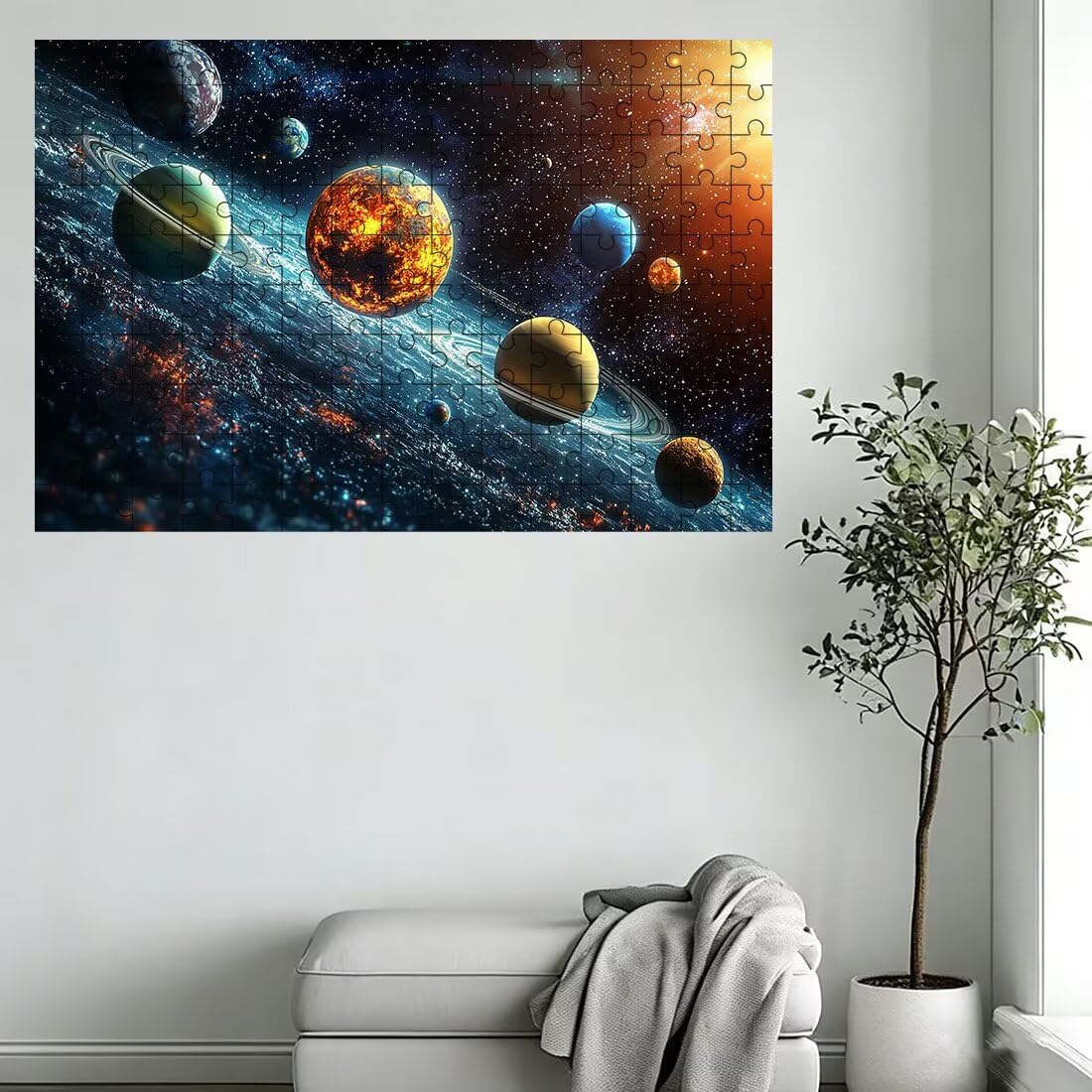 Puzzle 1500 Piezas Planeta, Puzzle Paisaje, Puzzles 1500 Piezas Adultos, Rompecabezas de Madera con Caja Regalo, Rompecabezas Adultos para Toda la Familia, Regalos Originales para Mujer 87x57cm -1700