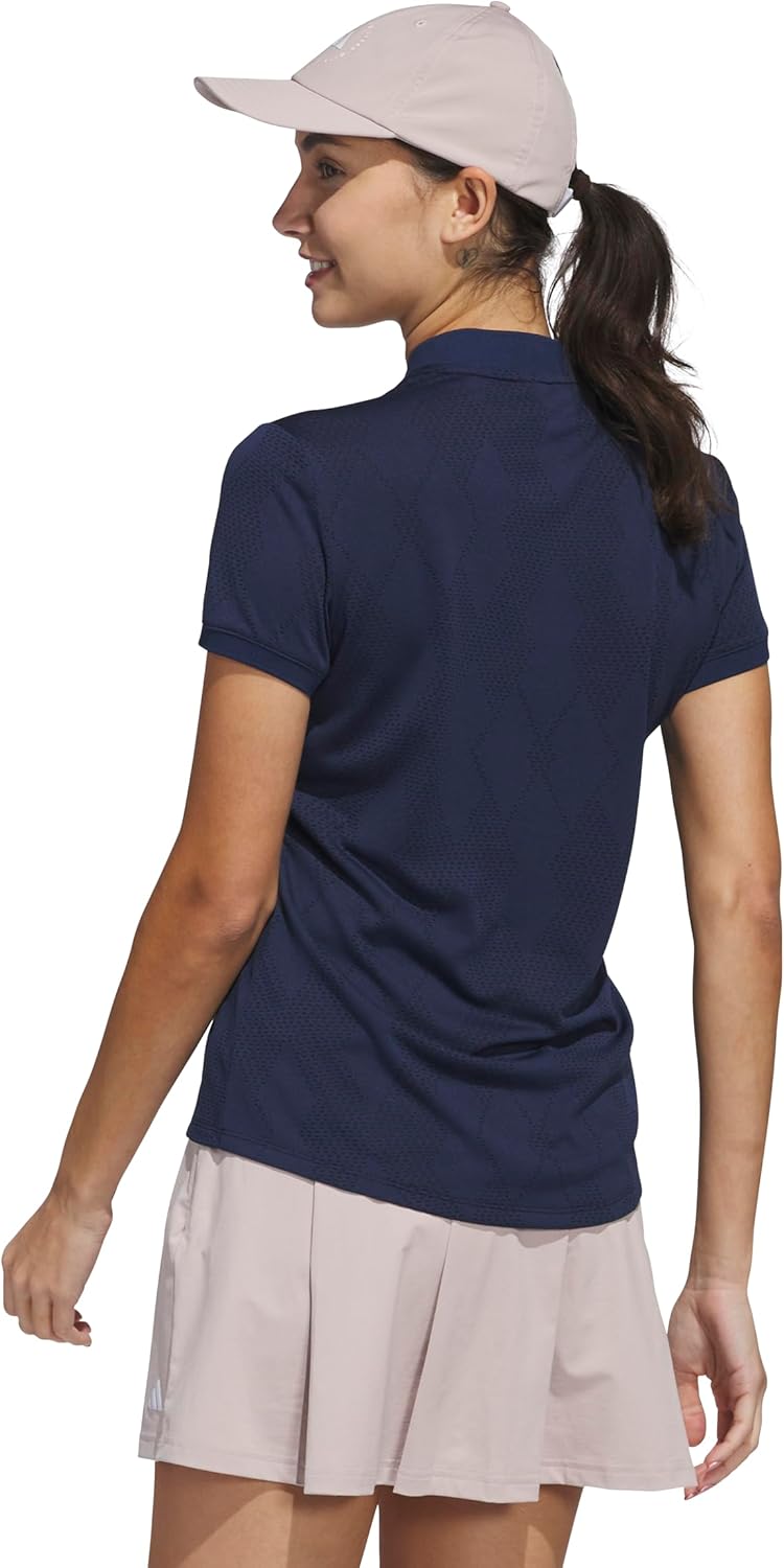 adidas Women's Ultimate365 Diamond Jacquard Polo Shirt