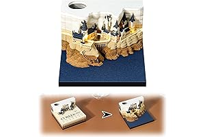 Time Piece Calendar 2024 With Lights 3D Castle Weekly Calendar Tear Away...