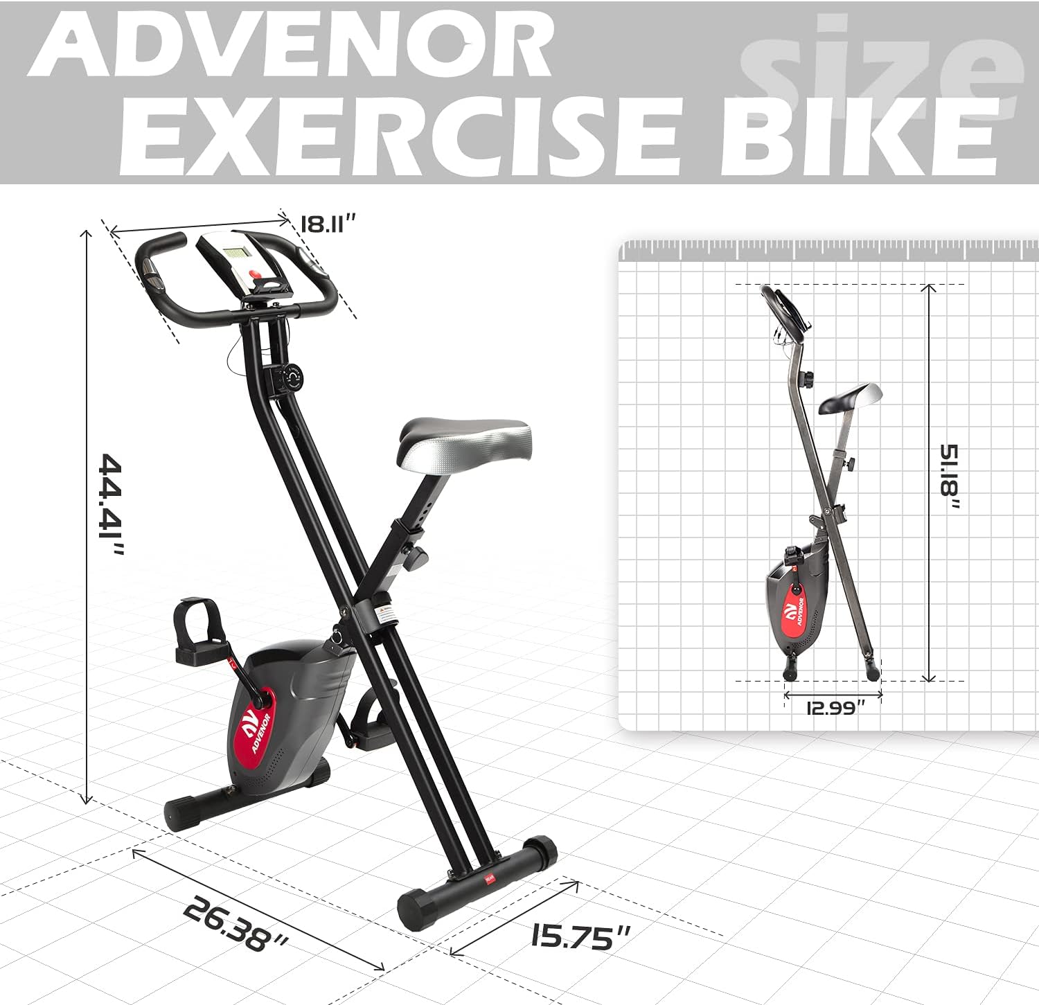 Buy ADVENOR Exercise Bike Magnetic Bike 