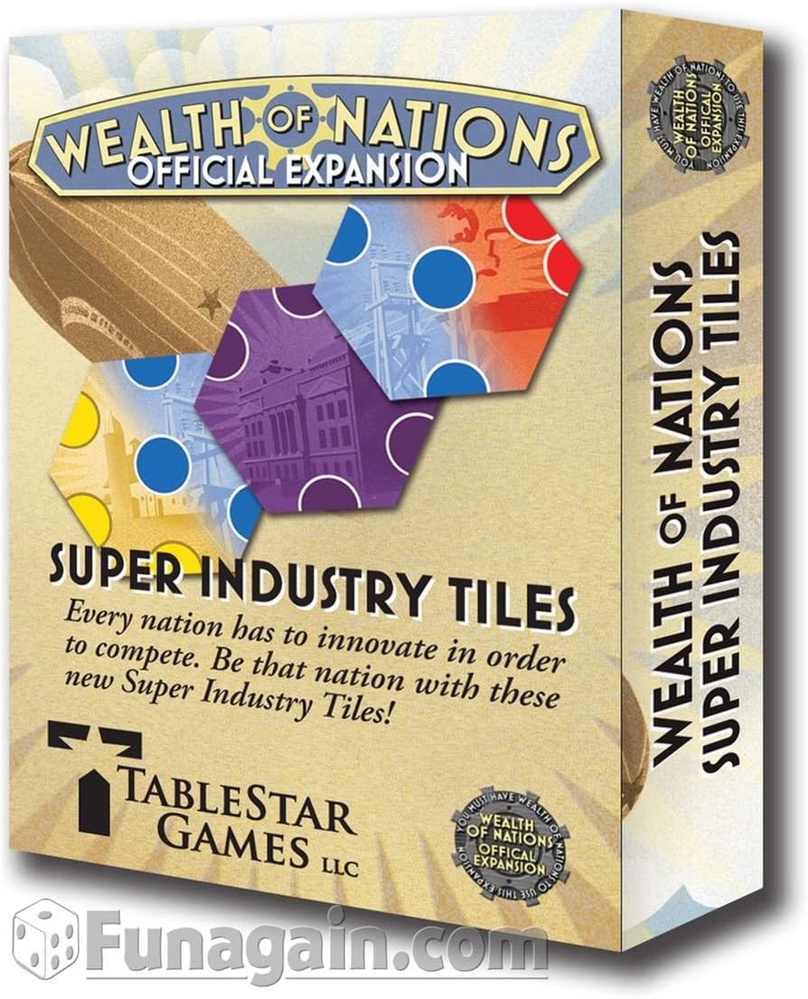 TableStar Games Wealth of Nations: Super Industry Tiles