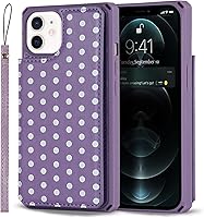 Vista 33 de Cavor for iPhone 11 Wallet Case with Card Slots Holder,Premium PU Leather Kickstand Feature Case [Wrist Strap] Double Magnetic Clasp Shockproof Flip