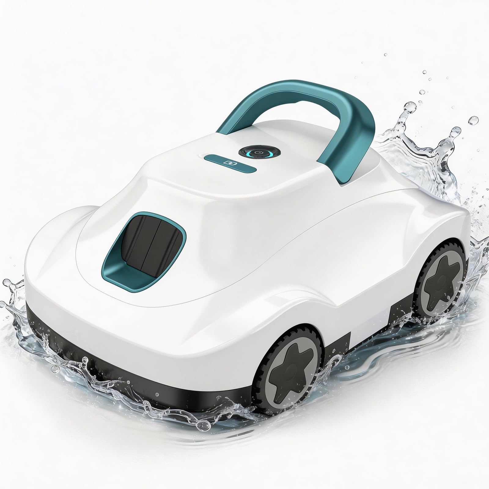 Photo 1 of (2026 Upgrade) Cordless Robotic Pool Cleaner, Automatic Pool Vacuum for Above Ground & Inground Pools, 180-Min Runtime, 3L Basket for Leaves & Debris, Auto-Parking, Powerful Suction up to 2200 Sq.Ft