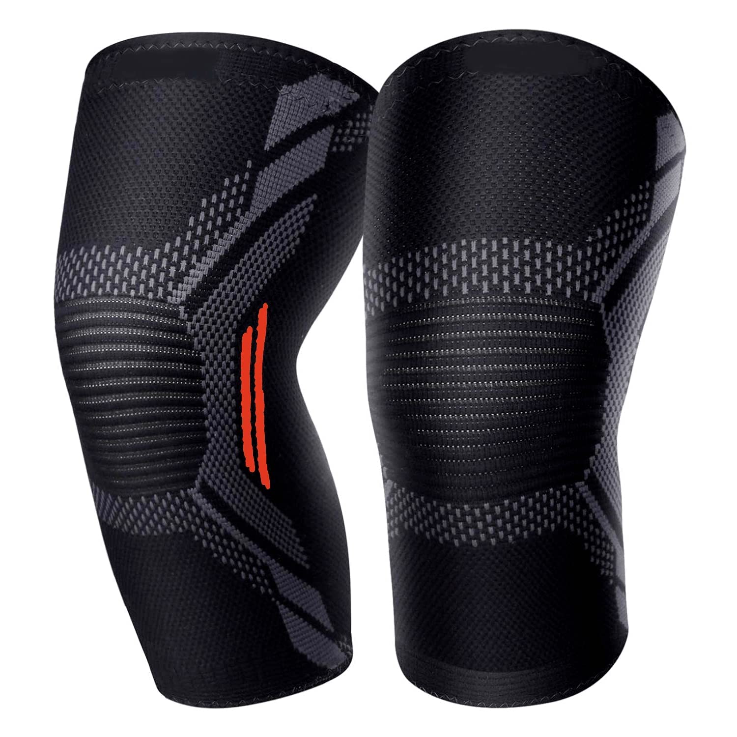 Leosportz® Knee Support for Men and Women (1Pair) –| Knee Sleeves for Running Jogging Gym Squats | Knee Guard/Knee Belt/Knee Pads For Women (L, Red) (B0BVKBCWKH) Amazon Price History, Amazon Price Tracker