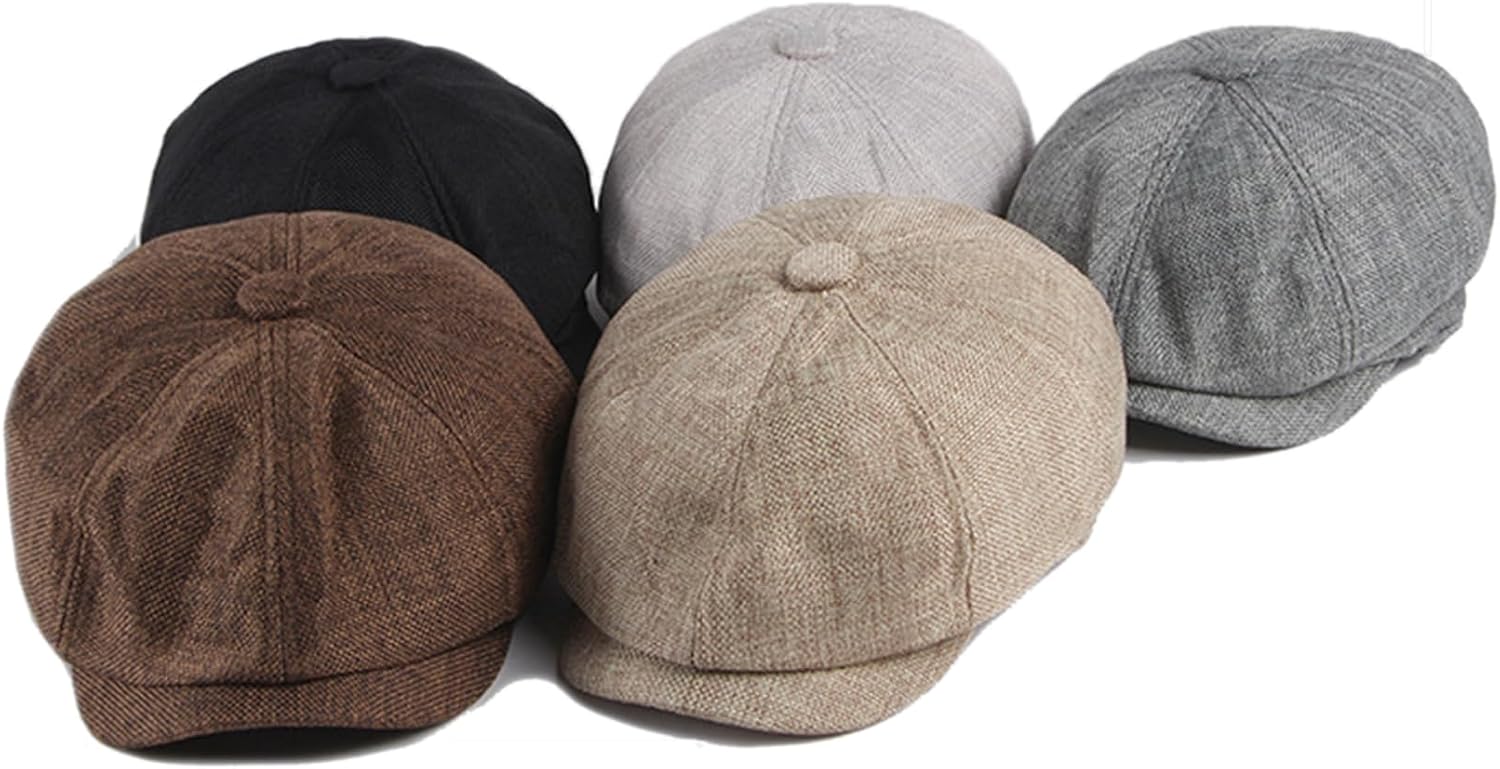 Women's Men's Newsboy Flat Cap Ivy Golf Cabbie Hat