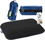 Travel & Camping Comfortable Memory Foam Pillow – Easy to Carry Portable Bag – Temperature Regulating Pillow Case - Perfect for Travelling (White)