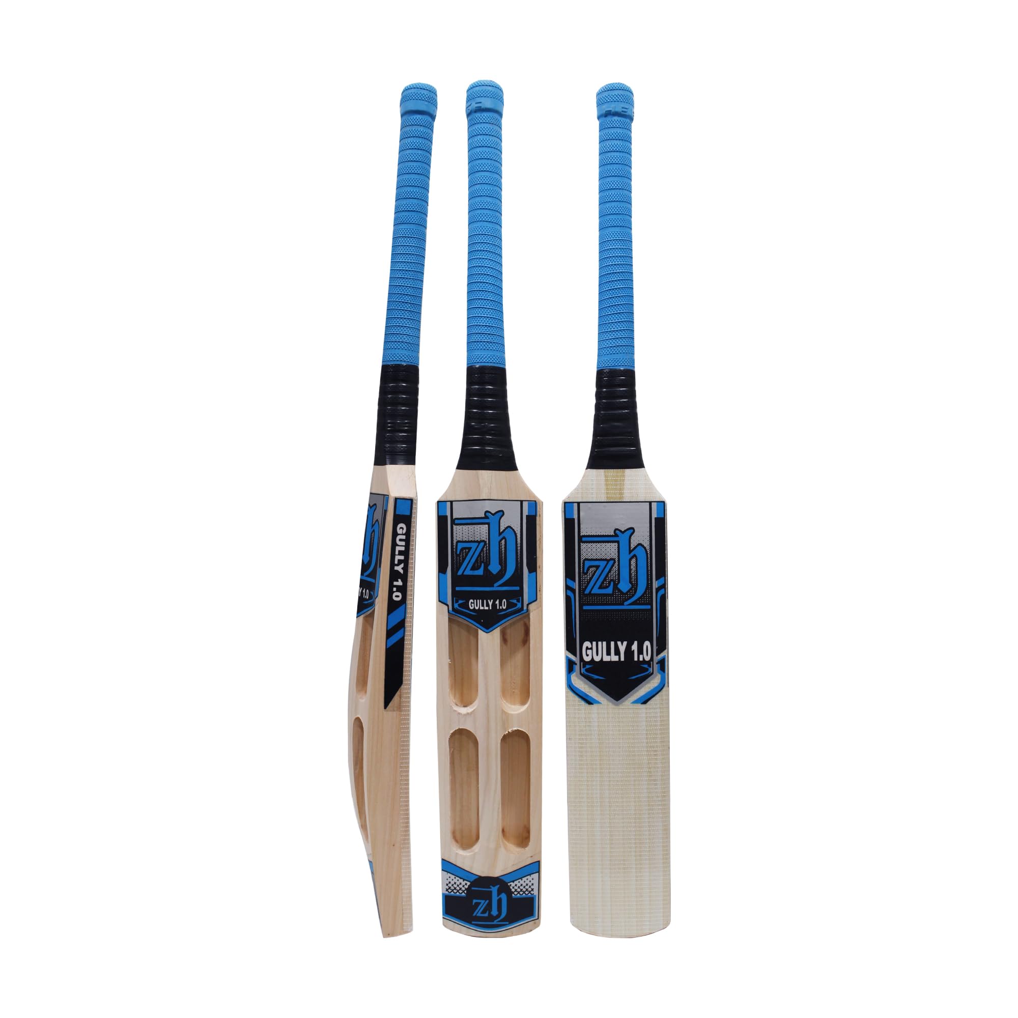 Zh Wood Short Blade Long Handle Scoop Mongoose Cricket Bat (Size LH)