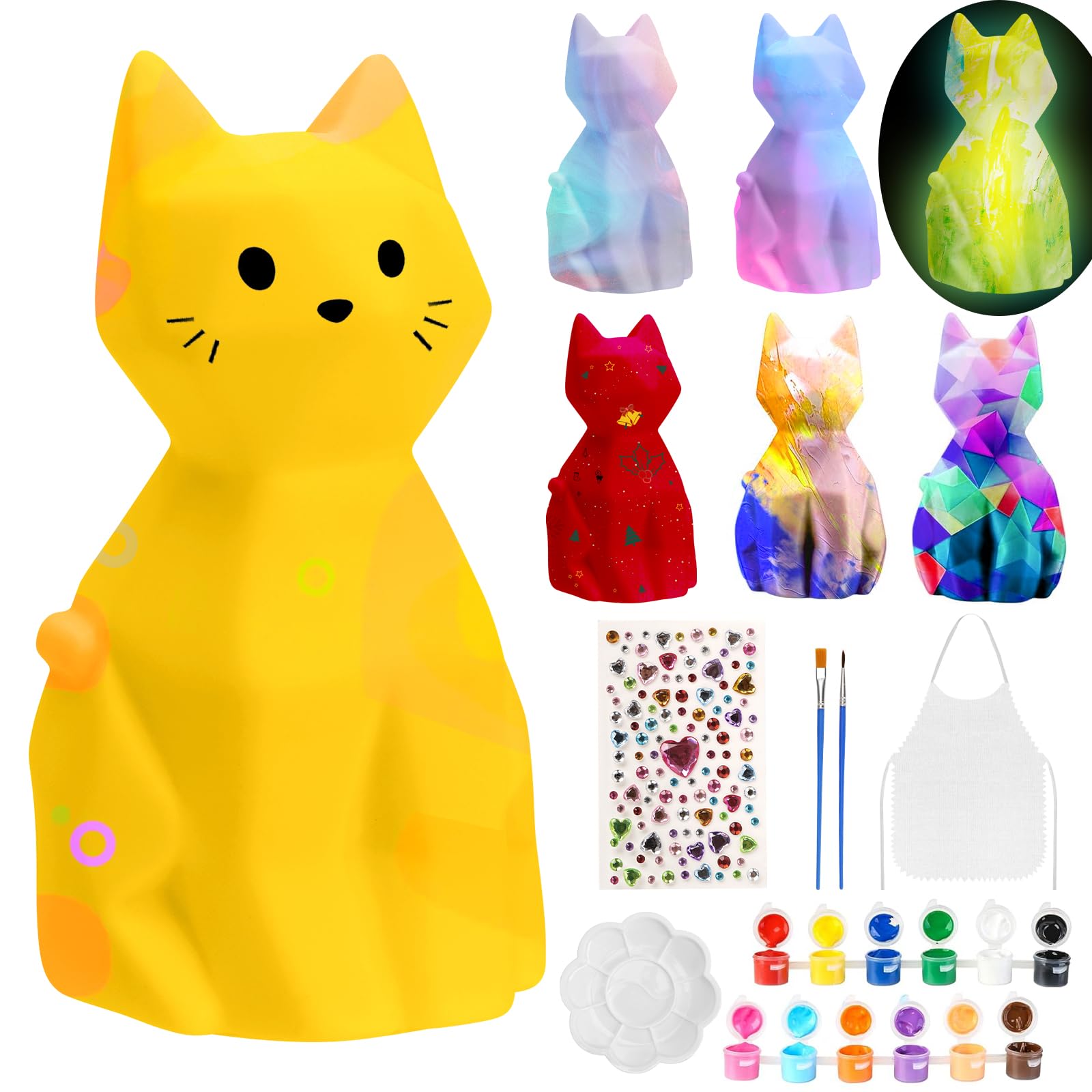 Meilleur Kit Bricolage Enfant Kit De Peinture Lampe De Licorne Chat Bricolage Enfant Jouet Fille 3 4 5 6 7 8 9 10 11 12 Ans[n1282] - Jeux - Jouets Kit De Peinture Enfant