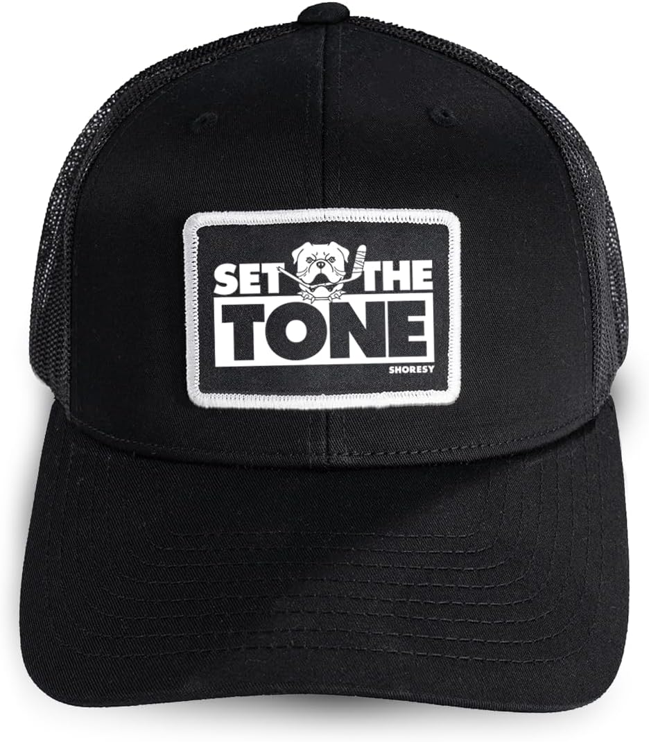 SHORESY Set The Tone Woven Patch Hat Black