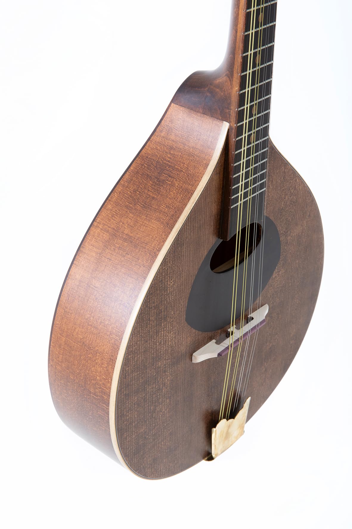 GEWA Mandolino Pro Arte Antique - Mandolino piatto - Forma portoghese - Tavola armonica in abete massello - Fondo/fasce in acero massello - Finitura antica opaca - Made in Europe