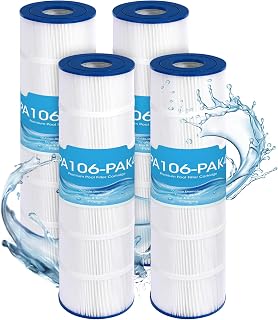 PA106-PAK4 Pool Filter Cartridges, Replacement for Hayward SwimClear C4030