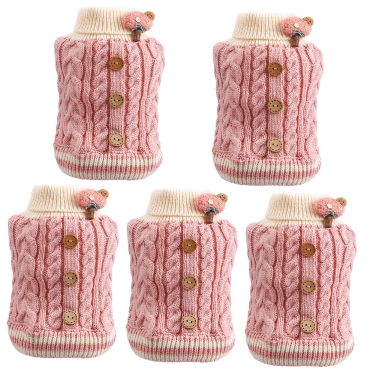Vêtements pour animaux de compagnie BESPORTBLE pull chaud chiot chaton lot de 5