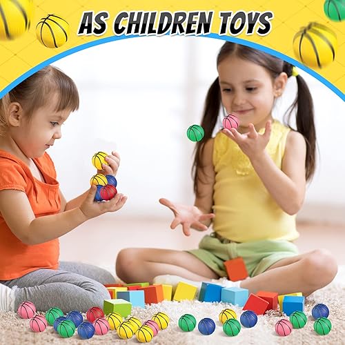 Miniatura 5 de 100 piezas de mini baloncesto para fiestas bolas de estrés recuerdos de fiesta de espuma mini pelota de estrés para aliviar la ansiedad adolescentes
