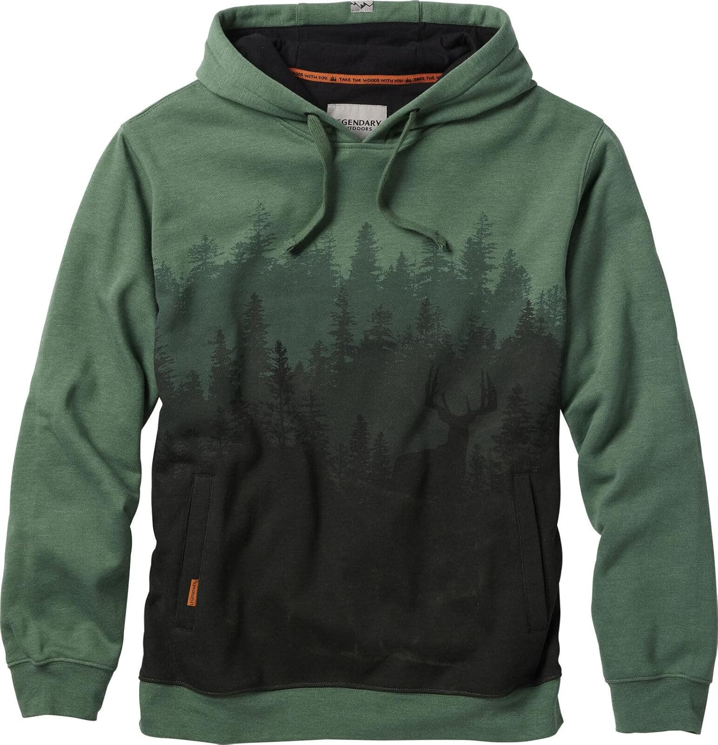 Legendary Whitetails Mens Printed Hoodie Pullover Hooded Sweatshirt