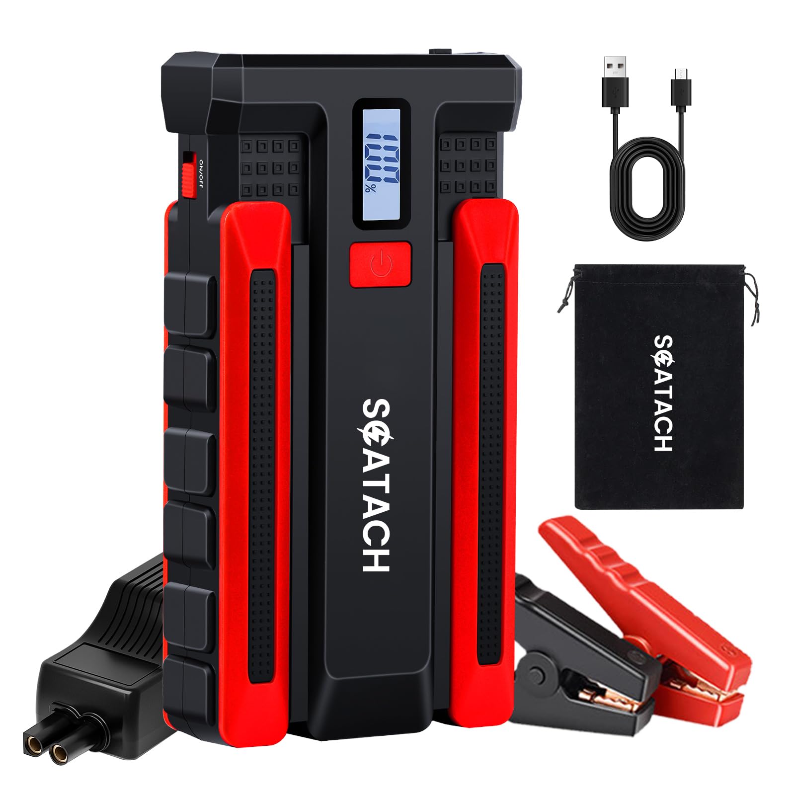 Snapklik.com : 5000A Car Jump Starter,12V Jumper Starter (up To 14.0L ...