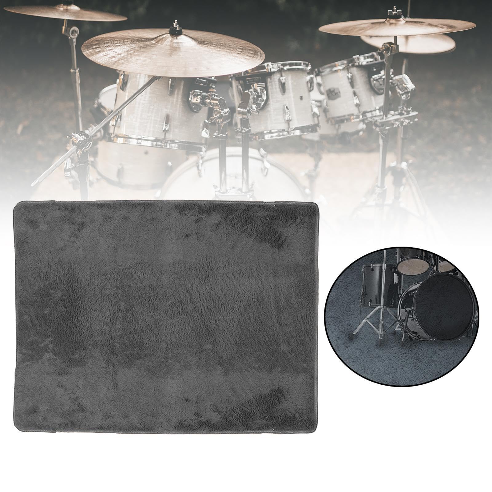 Tappetino da bagno antiscivolo con musica Grigio Rettangolo 1.6x2m | rock, tappetino per batteria, kit di batteria e kit di arredamento per il bagno, tappetini da , per vasca da , Grigio ,