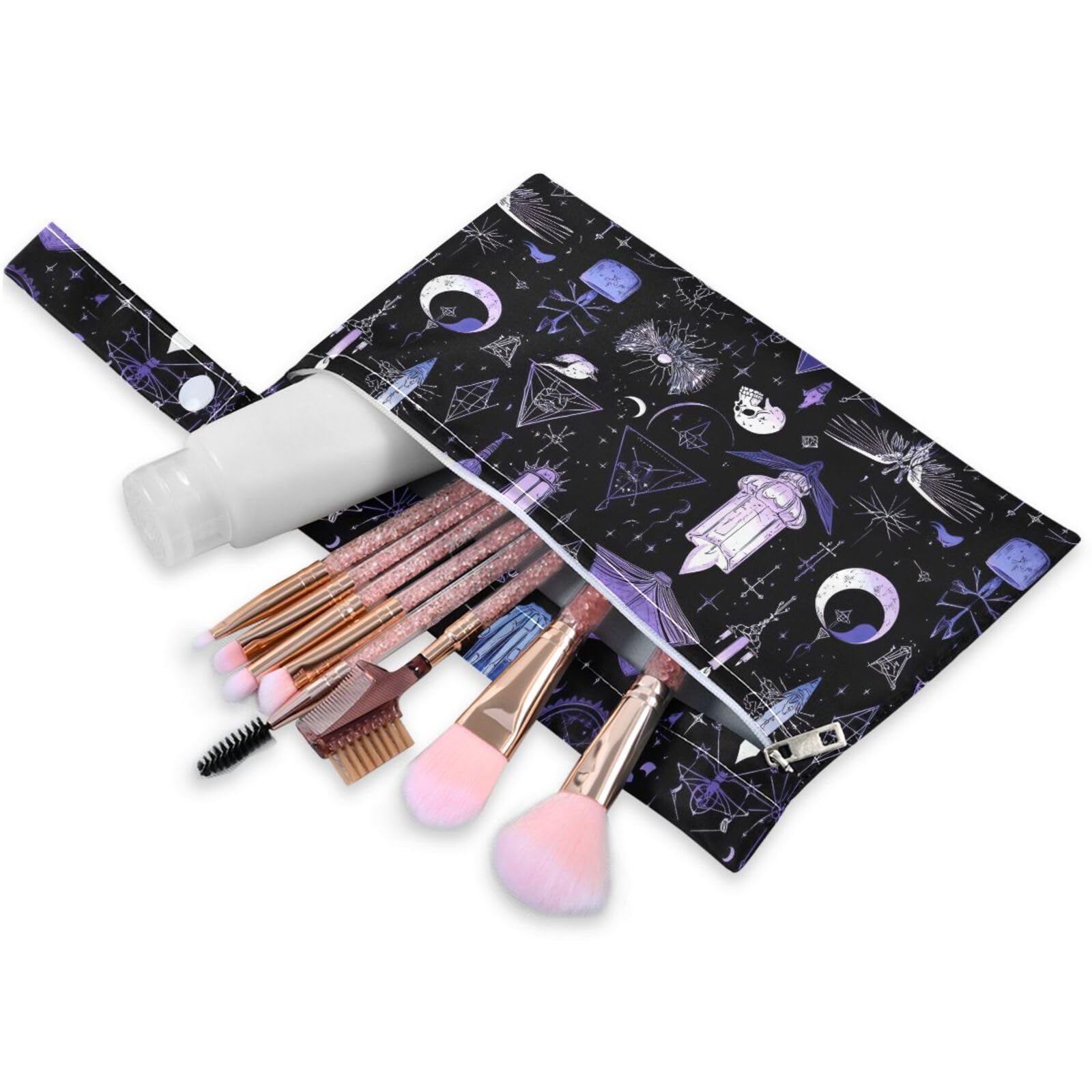 Coikll Wet Dry Bags for Cloth Diaper 2 Pack Waterproof Yoga Gym Bag for Swimsuit Wet Clothes Baby Items-?Magic Night?