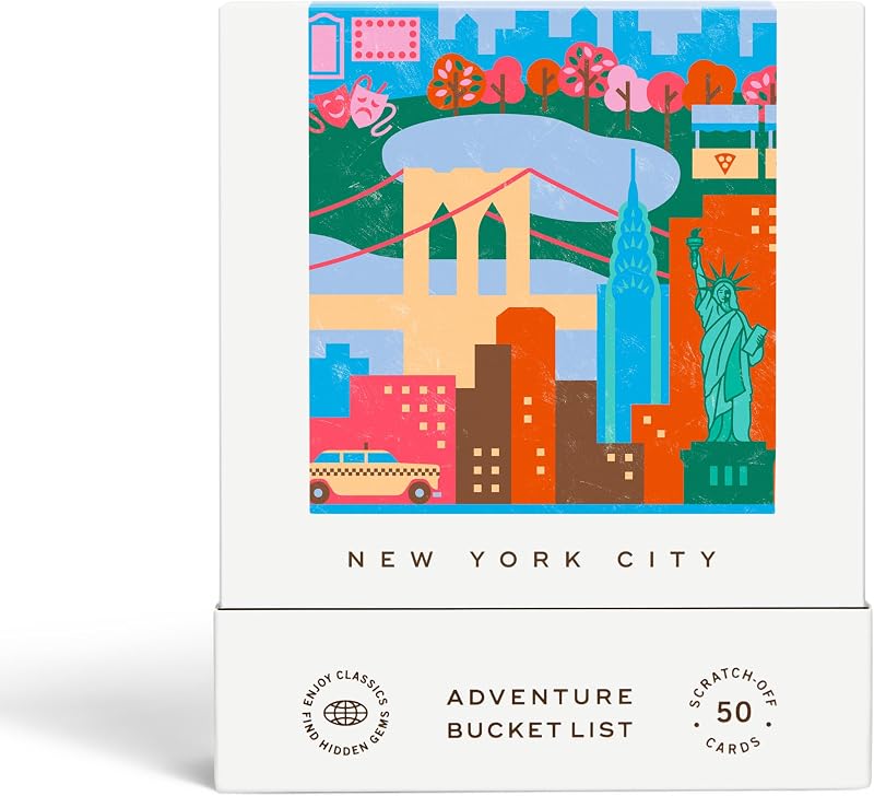 New York City Adventure Bucket List - 50 Scratch-Off Cards | Travel Gift & Guide: New York City Tourist Attractions & Road Trips