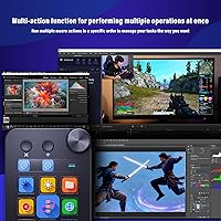 Vista 9 de Teclado macro, teclado de acceso directo macro, con 15 teclas macro personalizables, tres modos
