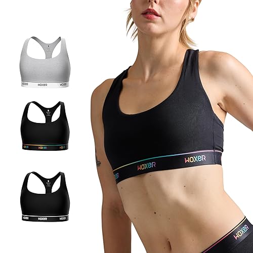 Woxer Boss Bralette for Women – Wireless, Seamless Racerback –