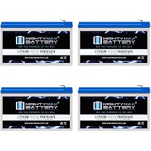 Mighty Max Battery 12V 10AH Lithium Replacement Battery Compatible with Deltec PRM 700-4 Pack