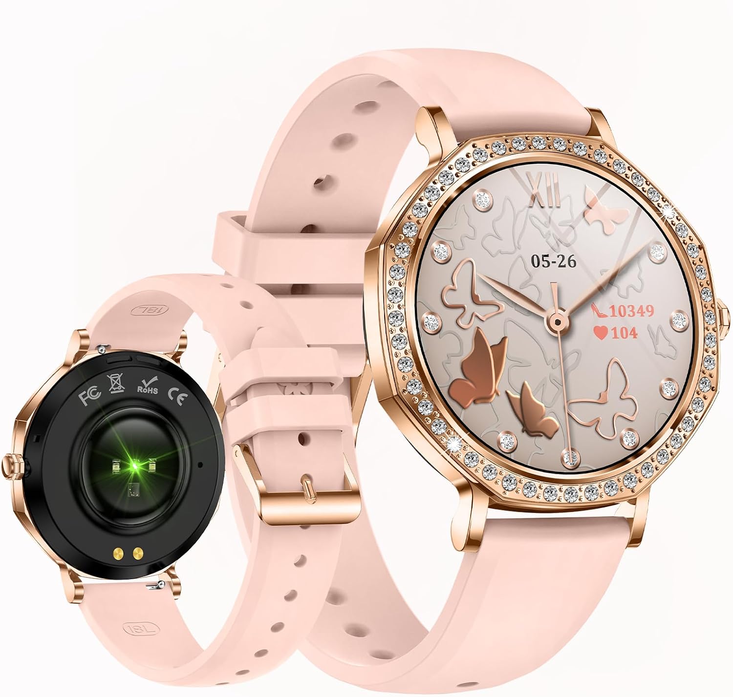 Smart Watches for Women Fitness Tracker Fitness Watch with Multiple Sport Modes Heart Rate Sleep Monitoring for Android iOS