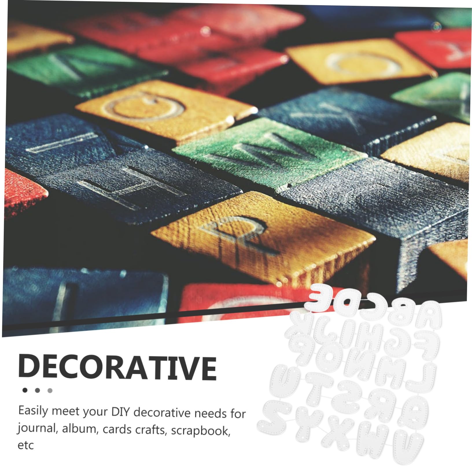 VILLCASE 4 Juegos herramienta para hacer plantillas troquel de corte artesanal DIY sellos plantillas de letras troqueles de corte moldes para album de fotos Simple papel decorativo el álbum