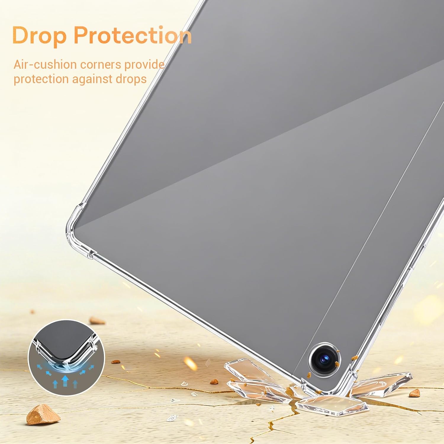 CoBak Clear Case for Samsung Galaxy Tab A11+ 2025,Slim Soft Cover image 4