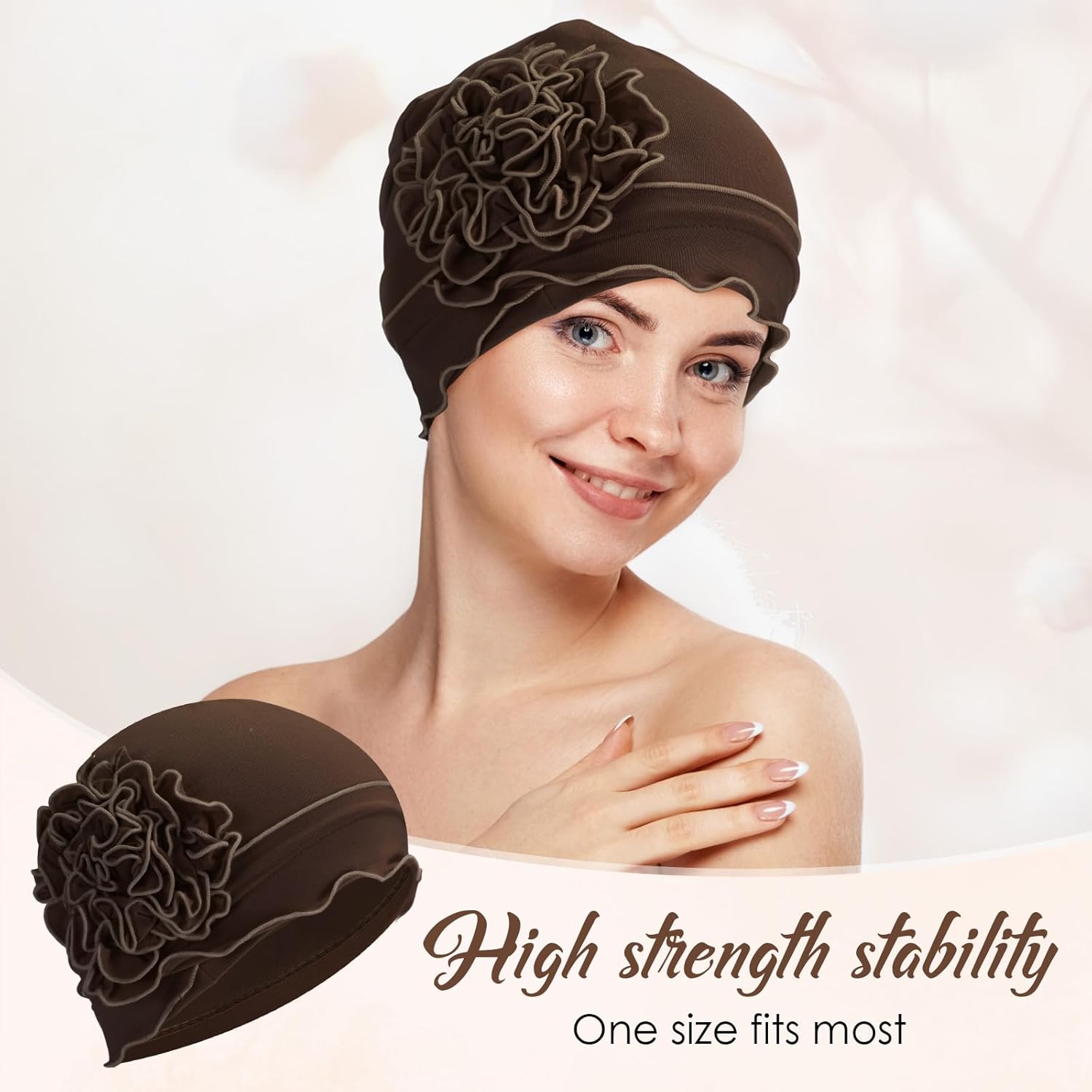 Geyoga Cotton Chemo Headwear Turban for Women Soft Elastic Cancer Hat Cancer Sleep Caps Head Wraps for Women with Hair Loss - Image 6