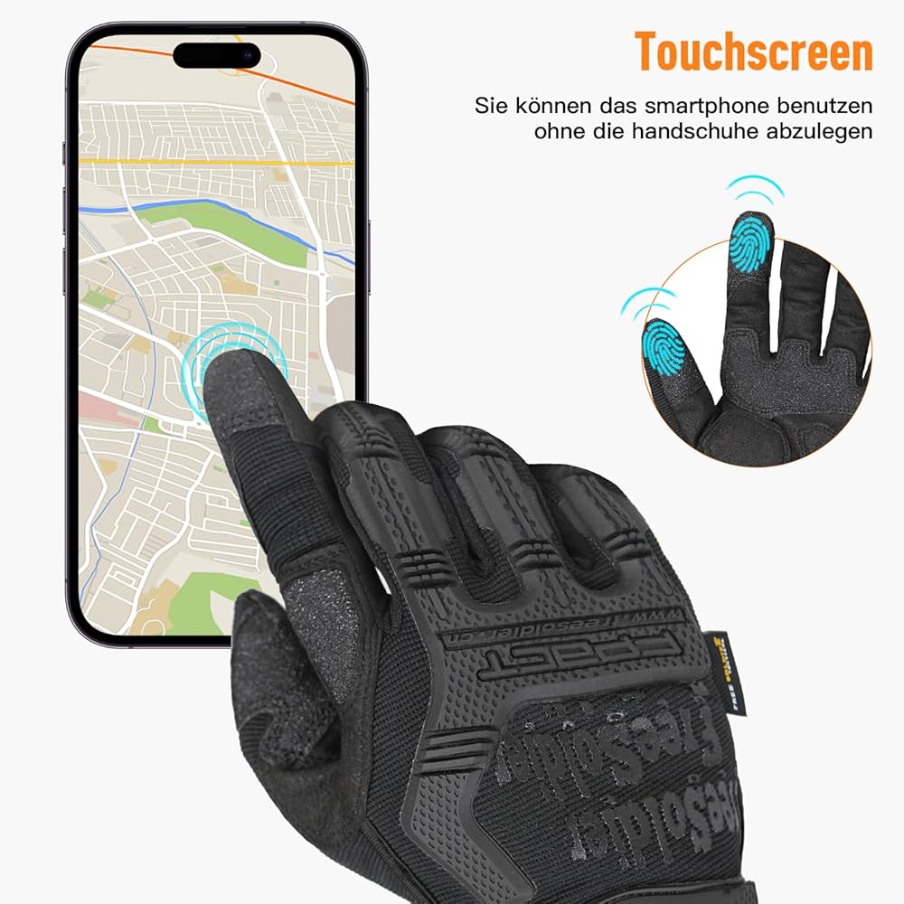 Tactical Touchscreen Gloves: Non-Slip Grip, Sports, Cycling