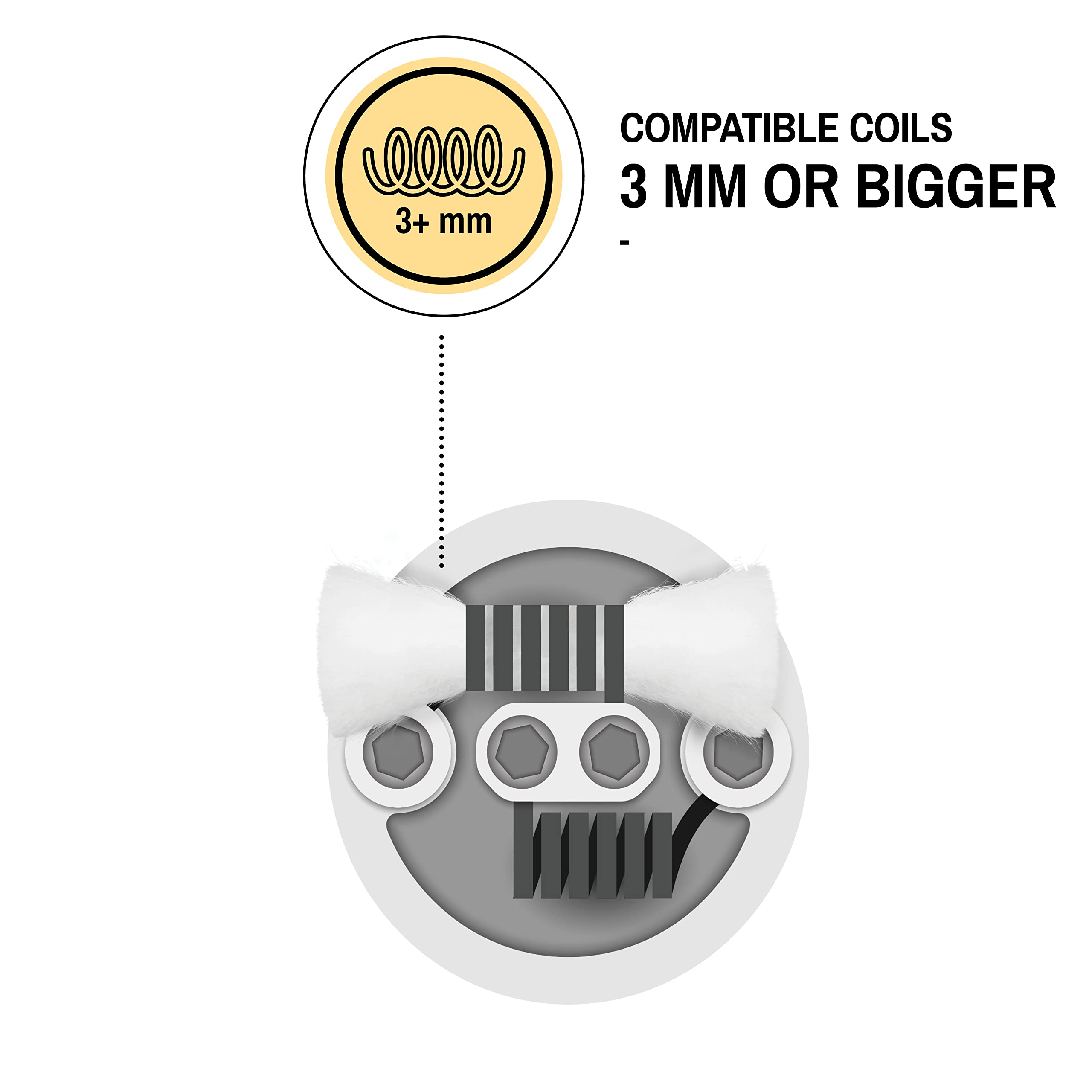 VapeHero® Cordon en Coton Biologique pour Vapoteuse | Coton Vape Extra Long  | 4 mètres