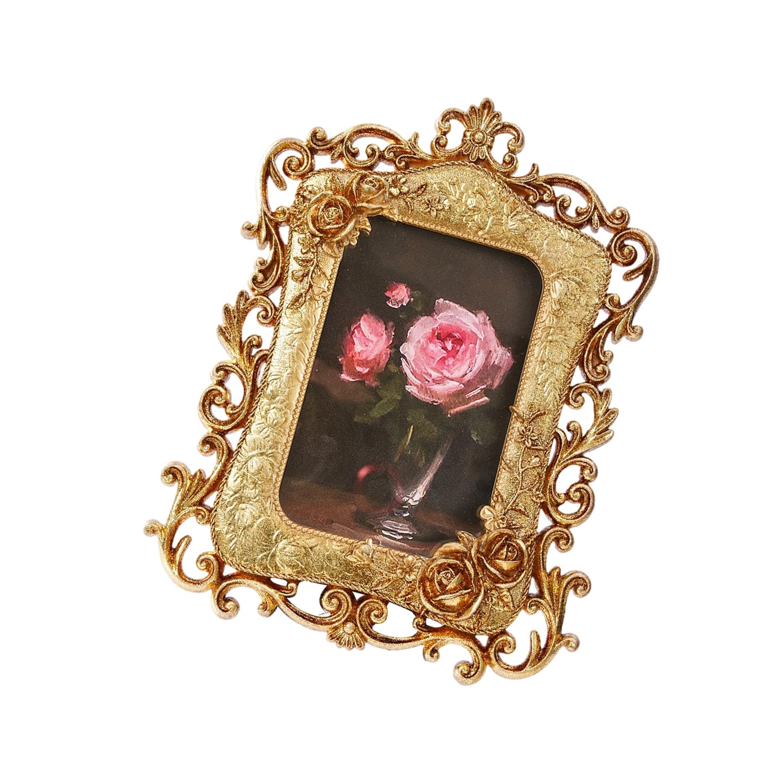 APGLSXY Retro Picture Frame, Decorative Photo Frame Antique Ornate Photo Frames Home Decors, Old Fashioned Pictures Gallery Art Antique Ornate
