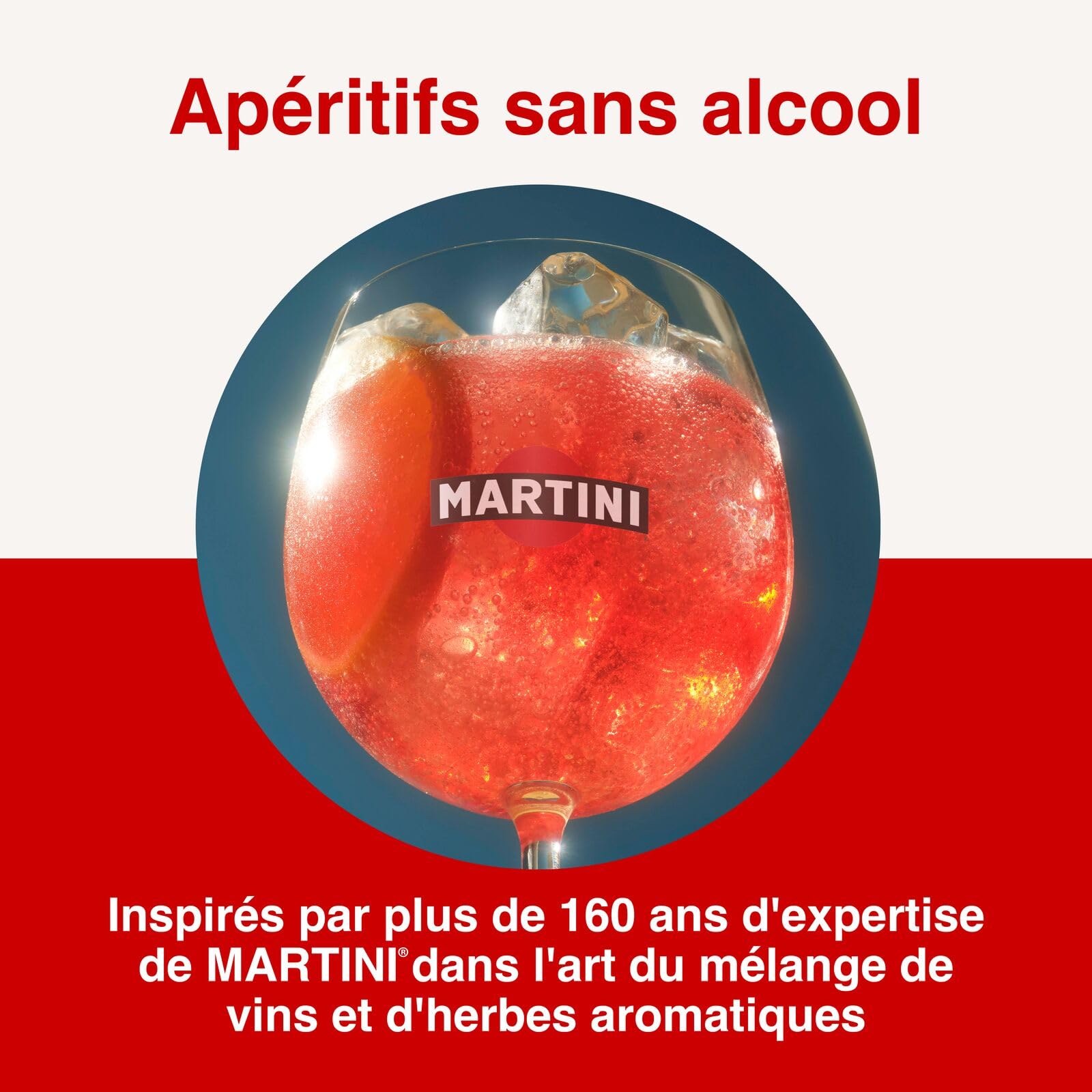 Le Coffret MARTINI Vibrante et Floreale Aperitivo non alcoolisé, 2 x 75cl / 750ml, infusé avec des plantes botaniques de qualité supérieure