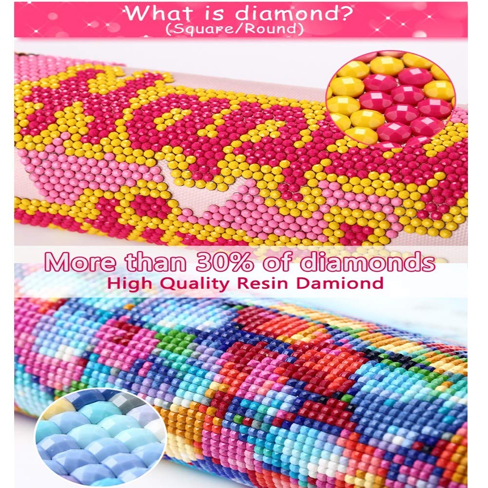 Broderie Diamant Kit Complet Orchidée,5D Diamond Painting Grand Format