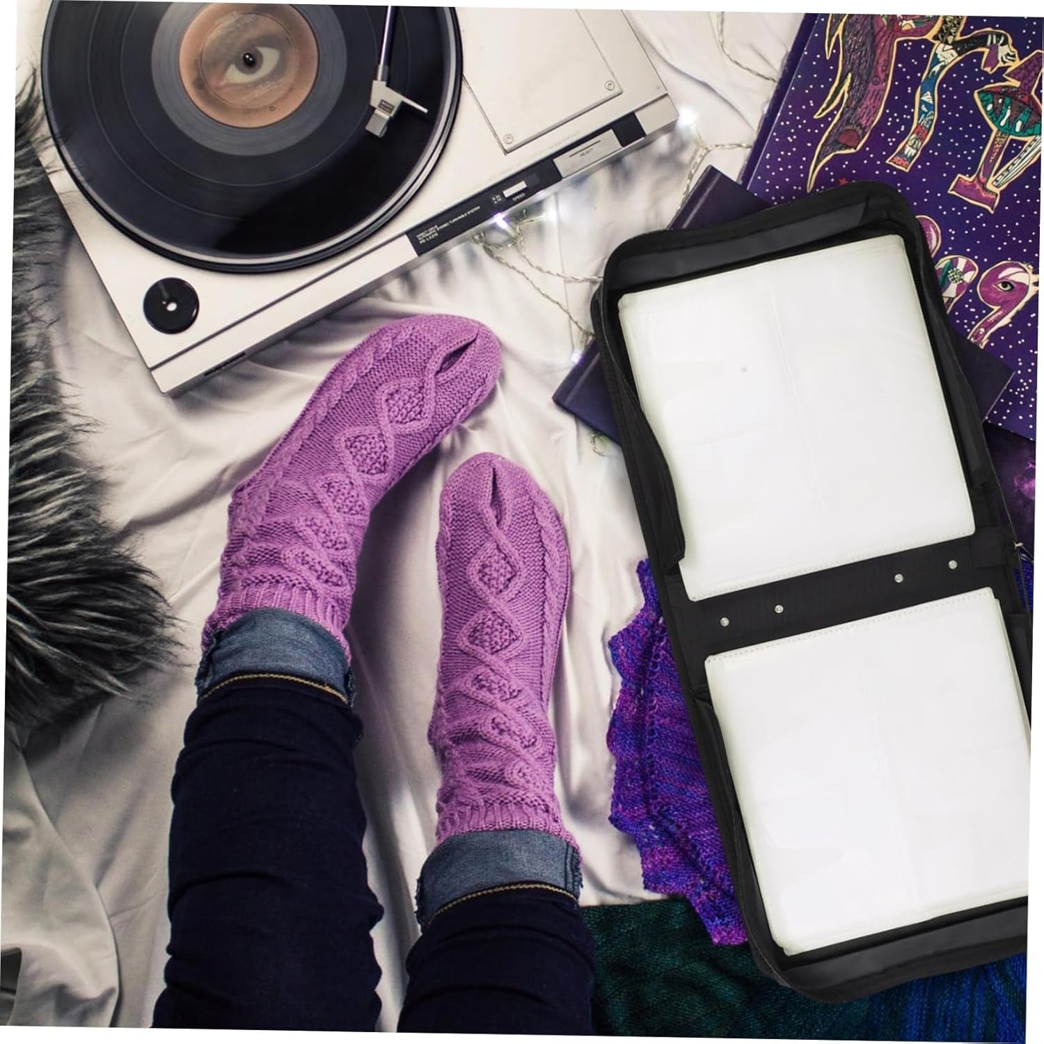 Capacity CD Dvd Storage Bag Organizer with Handle Oxford Protective Case for and Dvds for Home Travel Use