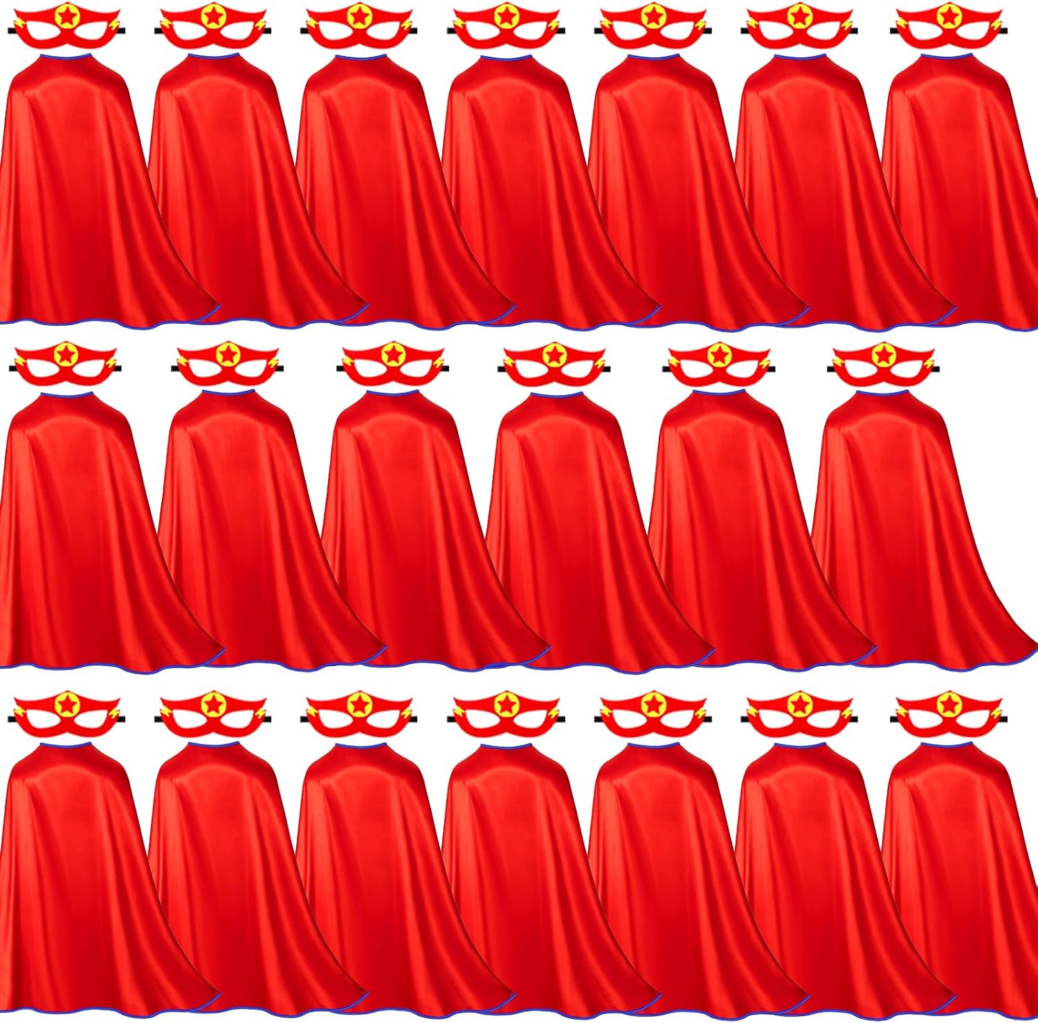 iROLEWIN Superhero-Capes for Kids Bulk 20 Pack Superhero Party Favors Toddler Dress-up Group Costumes Christmas Party Gifts