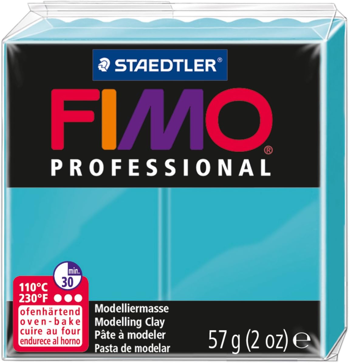 STAEDTLER Fimo Professional Oven Hardening Modelling Clay, 57G, Turquoise