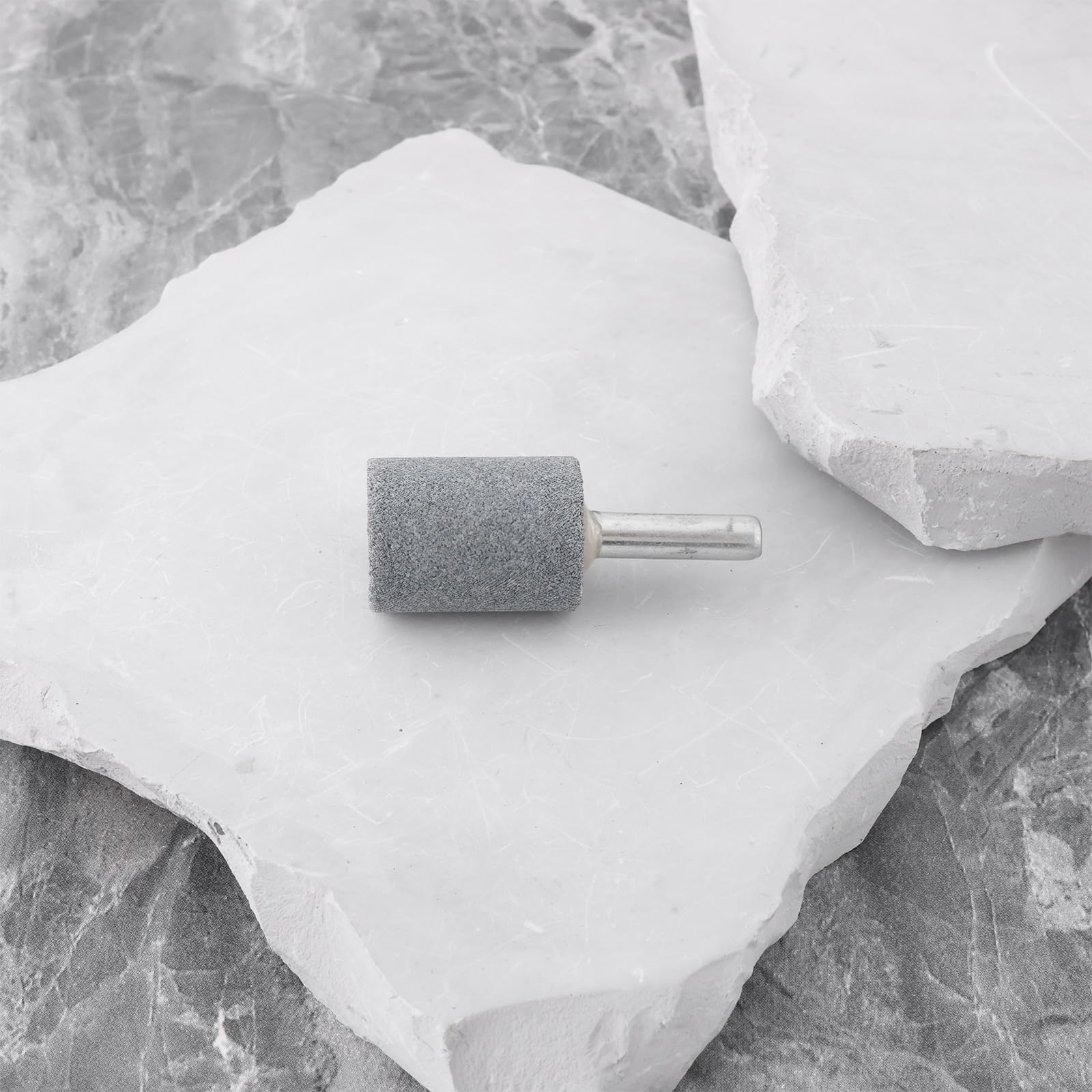 10 Pezzi Di Pietre Abrasive Cilindriche Da 6 Mm Montate Su Una Punta Da Trapano Per Lucidatura 6x20x26 Mm